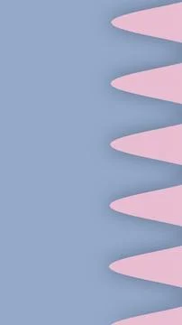 Repeating blush waves extend from the edge of a dusty blue field, producing.. Stock Illustration