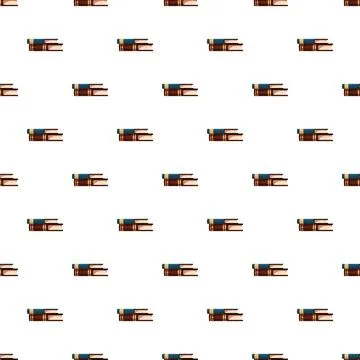 Repeating book stacks creating seamless pattern background 스톡 일러스트