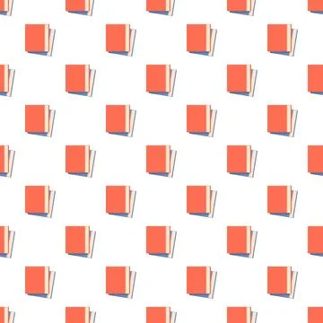 Repeating books pattern creating educational background seamless design Stockillustratie