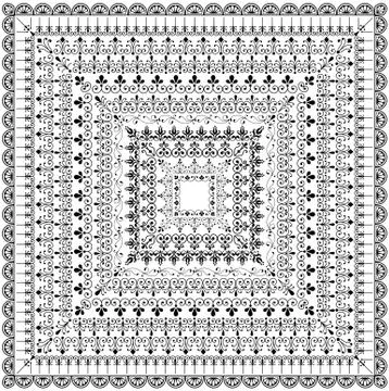 Repeating Borders Set Stock Illustration