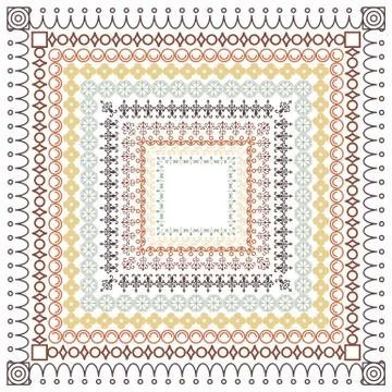 Repeating Borders Set Stock Illustration