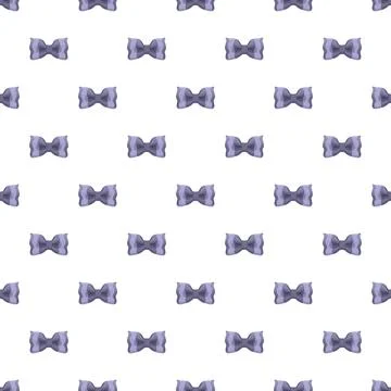 Repeating bow tie pattern on white background Stock Illustration