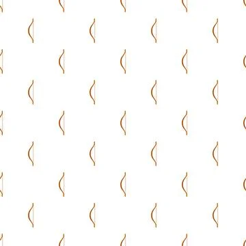 Repeating bow weapon pattern on white background Stock Illustration