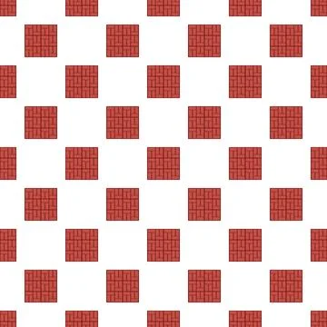 Repeating brick pattern creating checkerboard background design Stock Illustration