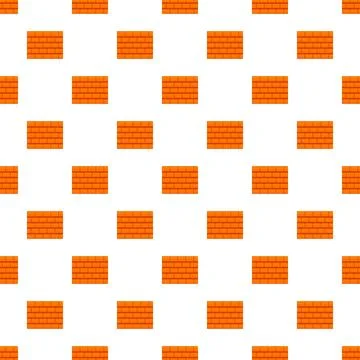 Repeating brick wall elements forming an architectural pattern Stock Illustration