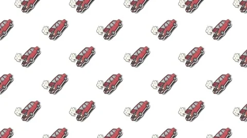 The repeating broken car icon animation Stock Footage 325719794