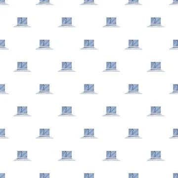 Repeating broken laptop screens creating damage pattern 스톡 일러스트