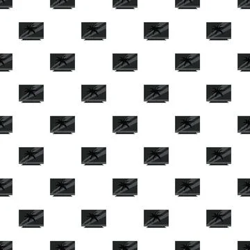 Repeating broken screen pattern seamless background Stock Illustration