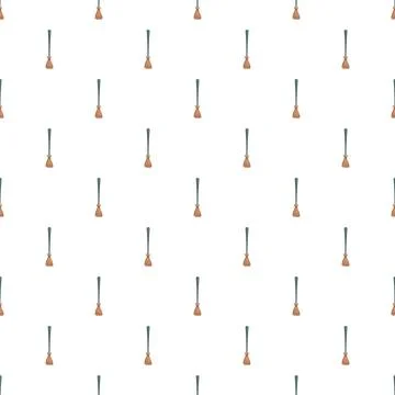 Repeating broom pattern creating a seamless background design Stock-Illustration