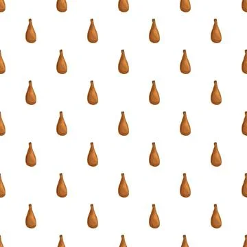 Repeating brown abstract teardrop shapes seamless pattern 스톡 일러스트