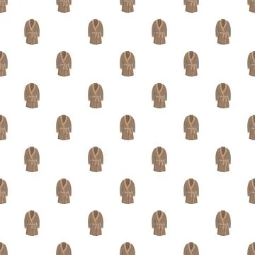 Repeating brown bathrobe pattern for comfort and relaxation イラスト素材