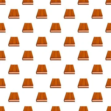 Repeating brown book pattern creating educational background Stock Illustration