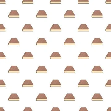 Repeating brown books creating a seamless pattern Stock Illustration