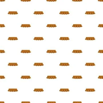 Repeating brown bottle caps forming seamless pattern Stock Illustration