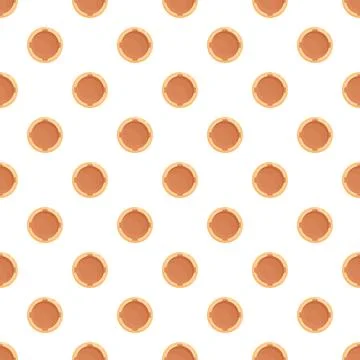 Repeating brown circular elements creating a continuous pattern 스톡 일러스트