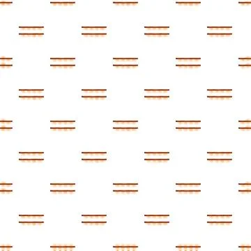 Repeating brown double line pattern on white background Stock Illustration