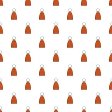 Repeating brown leather key holder trinket pattern Stock Illustration
