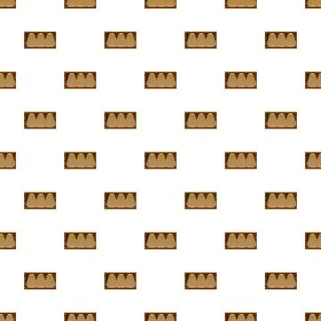 Repeating brown rectangular shapes pattern on white background 스톡 일러스트