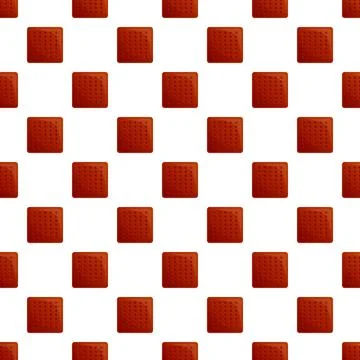 Repeating brown square cracker biscuit food pattern 스톡 일러스트