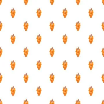 Repeating bubble waffle ice cream cone pattern Stock Illustration