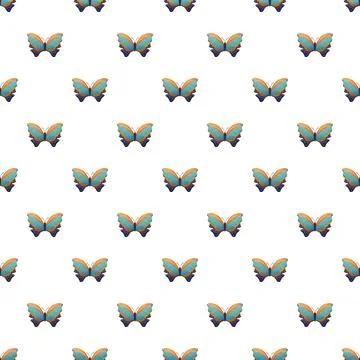 Repeating butterfly pattern creating decorative background texture Stockillustratie
