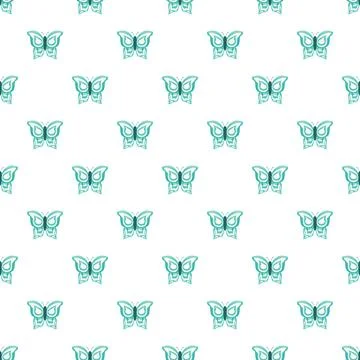 Repeating butterfly pattern creating a seamless background design イラスト素材