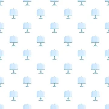 Repeating cake platter pattern on white background 스톡 일러스트