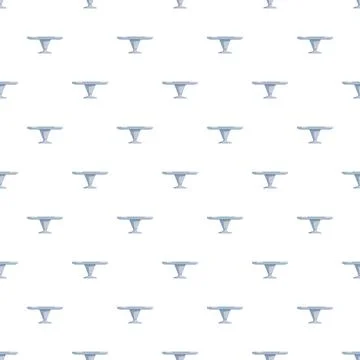 Repeating cake stand pattern on white background Stock Illustration