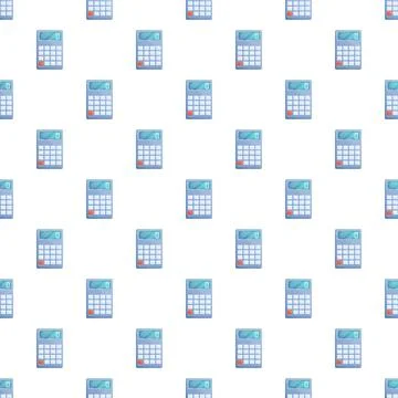 Repeating calculator pattern forming finance and business background Illustrazione stock