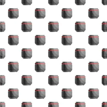 Repeating camera lens pattern for photography background Stock Illustration