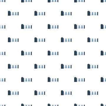 Repeating camera lens pixel art seamless pattern イラスト素材