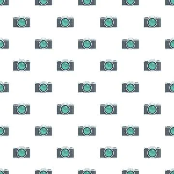 Repeating cameras pattern representing photography and creativity background Ilustración de archivo