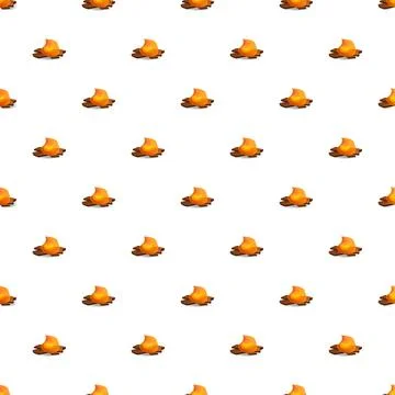 Repeating campfire pattern creating a seamless background Illustrazione stock