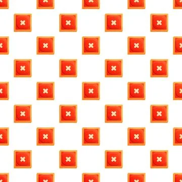 Repeating cancel button pattern on white background Stock-Illustration