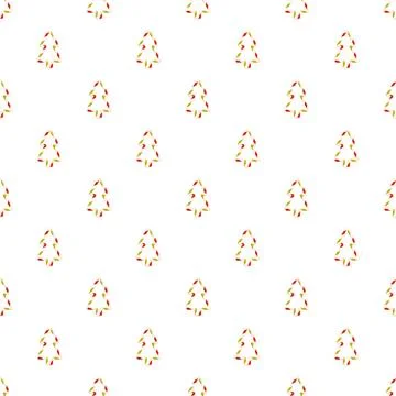 Repeating candy cane christmas tree festive holiday pattern 스톡 일러스트