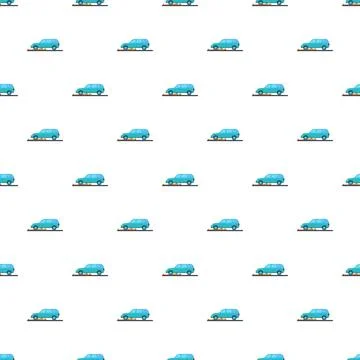 Repeating car accident pattern illustrating traffic safety concept Stock Illustration