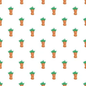 Repeating carrot vegetable pattern creating seamless background design Illustrazione stock