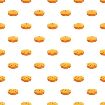 Repeating cartoon apple pie dessert pattern background Illustrazione stock