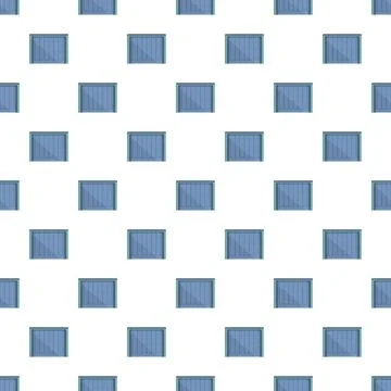 Repeating cartoon blue automatic gate drive pattern Stock Illustration