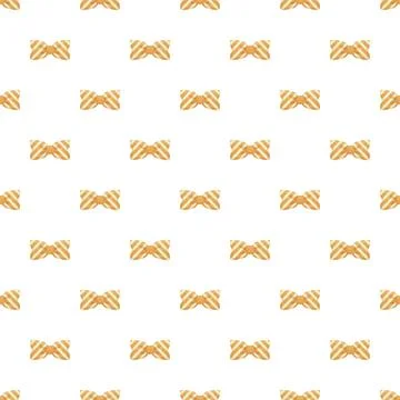 Repeating cartoon bow tie pattern on white background Illustrazione stock