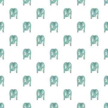 Repeating cartoon cardigan pattern creating seamless background Illustrazione stock