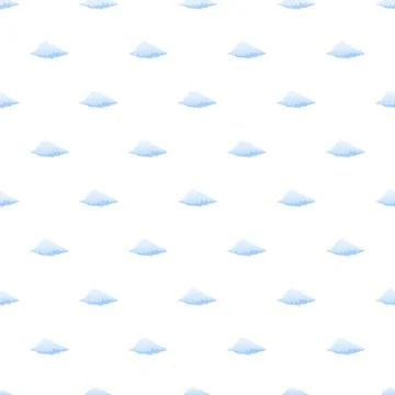 Repeating cartoon cloud pattern creating a sky background イラスト素材