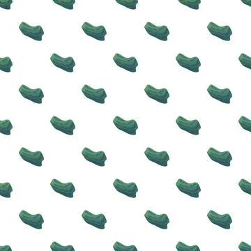 Repeating cartoon green log pattern on white background 스톡 일러스트