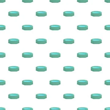Repeating cartoon inflatable pools with blue water pattern Stock Illustration