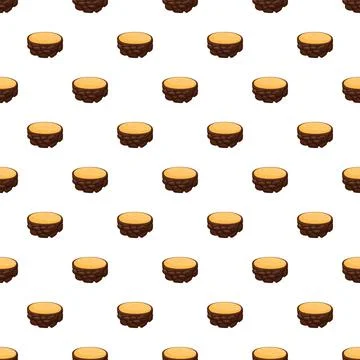 Repeating cartoon island pattern for game assets Stock Illustration