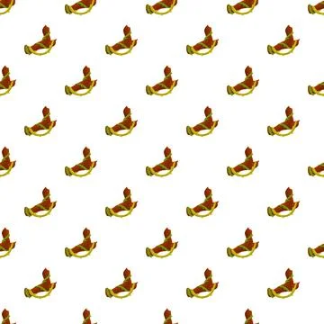 Repeating cartoon jungle vine pattern on branch Stock Illustration