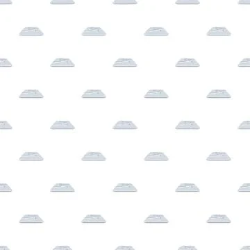 Repeating cartoon map icon pattern on white background 库存插图