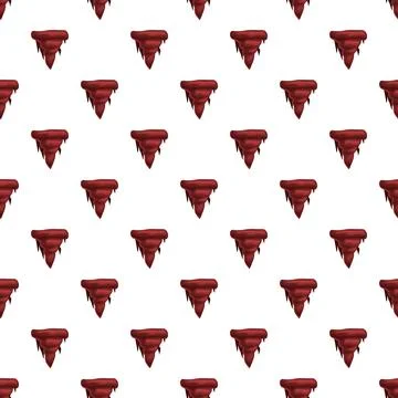 Repeating cartoon red storm vortex seamless pattern イラスト素材