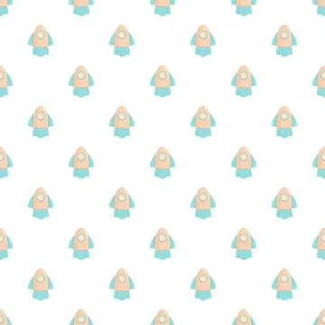 Repeating cartoon rocket seamless space adventure pattern Stock Illustration