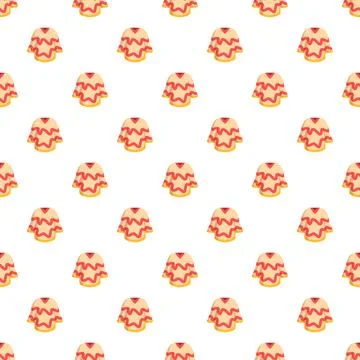 Repeating cartoon sweaters creating a seamless pattern 스톡 일러스트